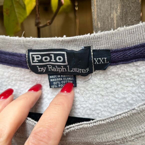 Vintage Ralph Lauren Polo Sweatshirt – Oversized XXL - Picture 3 of 6